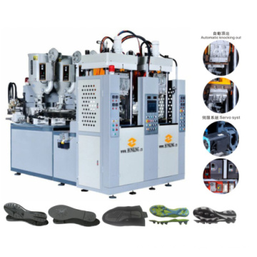 Vertical Two Station Two Screw Soles Injection Machine